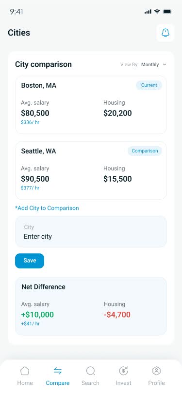 City Comparison Preview